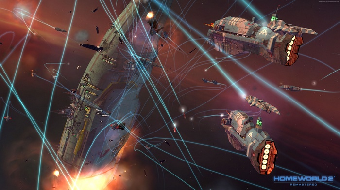 Homeworld Remastered Collection space battle