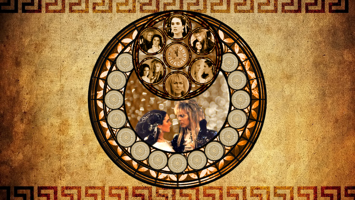 Labyrinth movie poster with characters