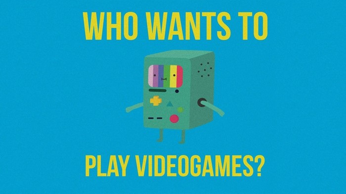 BMO from Adventure Time asking to play videogames