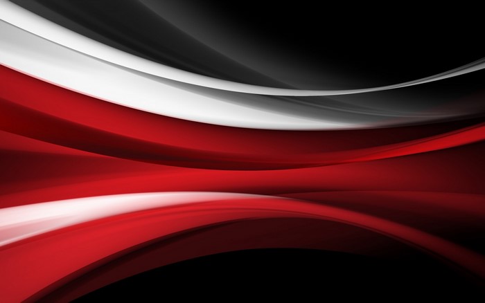 Abstract Red, White, and Black Swirls