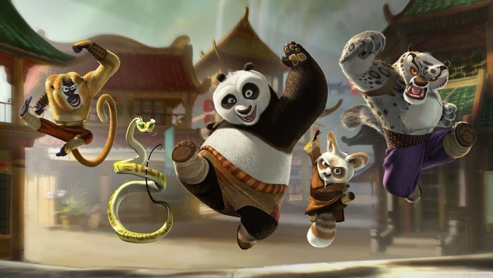 The Furious Five from Kung Fu Panda