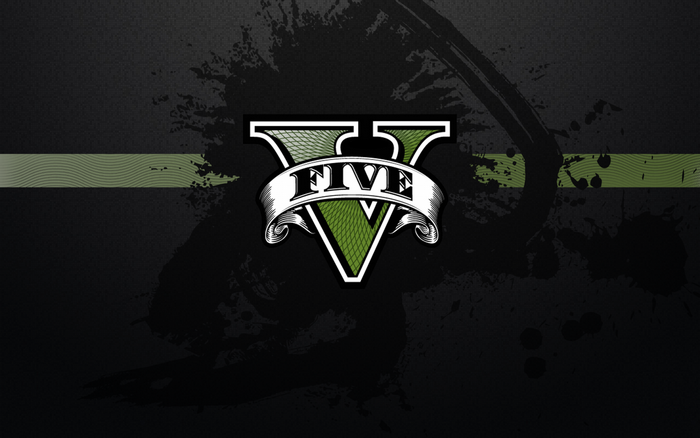 Grand Theft Auto V Dark Logo Illustration