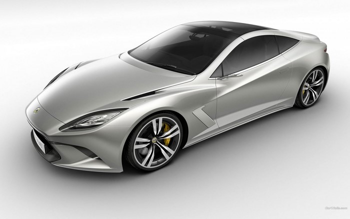Silver Lotus Elite concept car