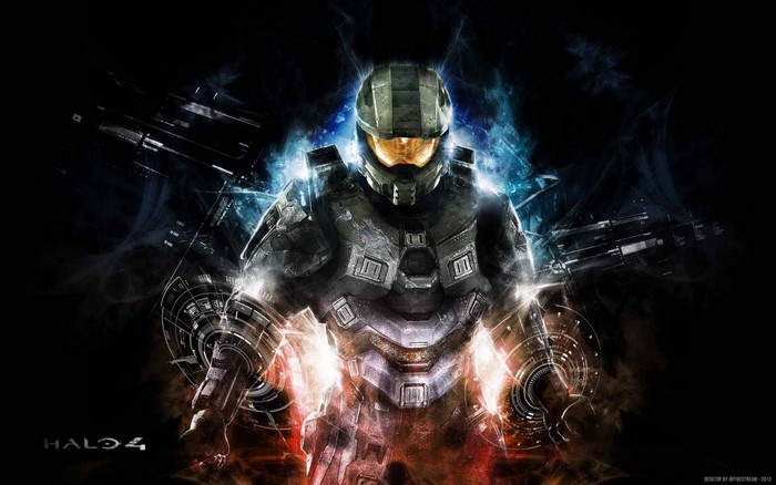 Master Chief in Halo 4 Intense Battle Stance