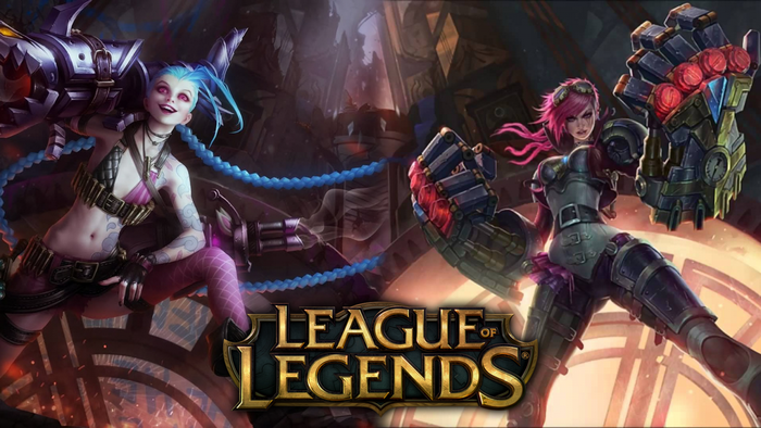 Jinx and Vi from League of Legends