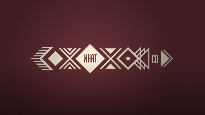 Minimalist geometric design with text "WHAT CD"