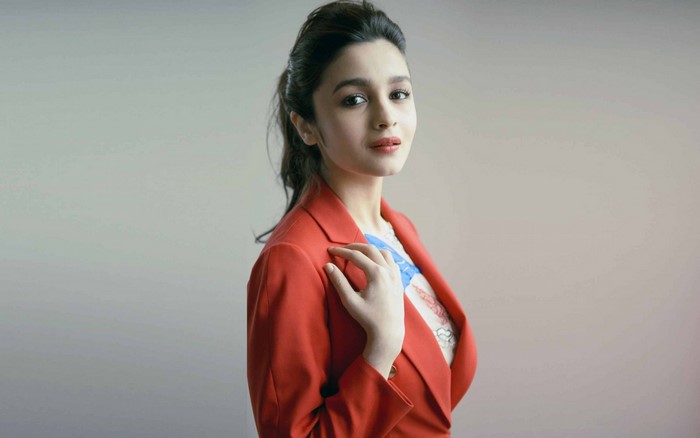 Alia Bhatt wearing a red blazer