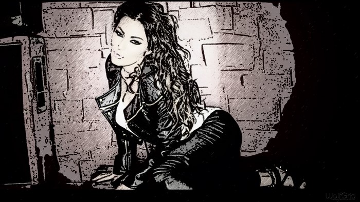 Ceca illustration in monochrome style