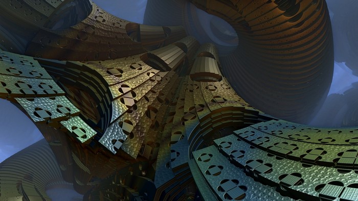 Abstract 3D CGI fractal geometry