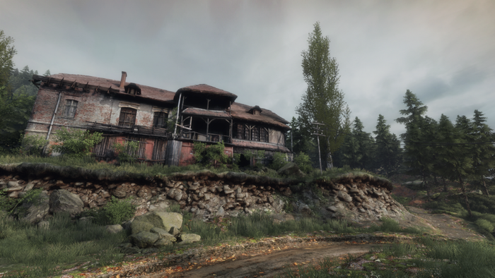 Abandoned house in a forest