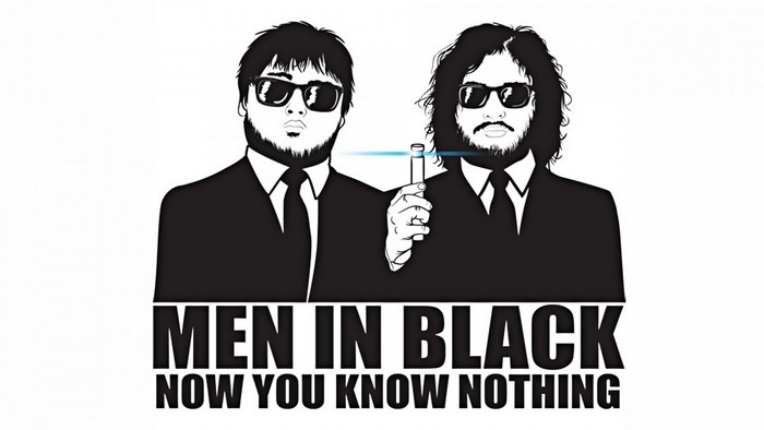 Men in Black illustration with quote