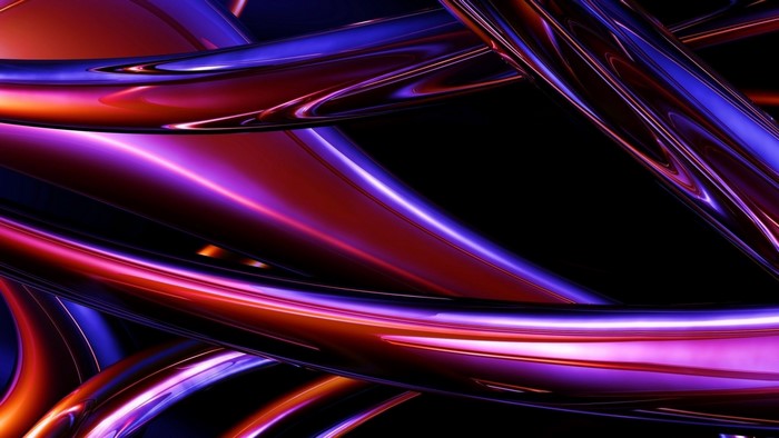 Abstract 3D CGI digital art with swirling lines