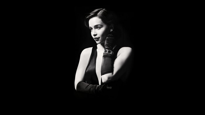 Emilia Clarke in Black and White