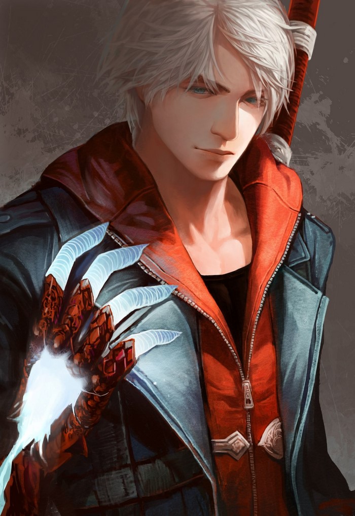 Nero from Devil May Cry with demonic arm