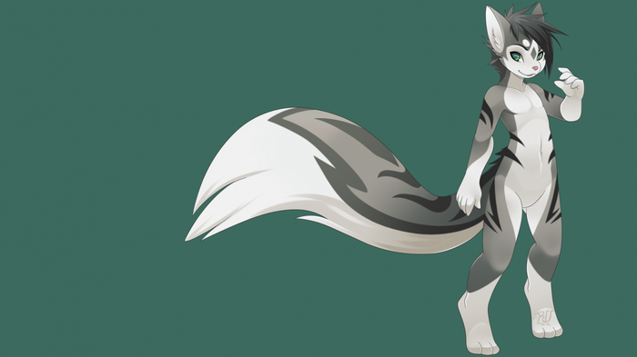 Furry character with a large tail
