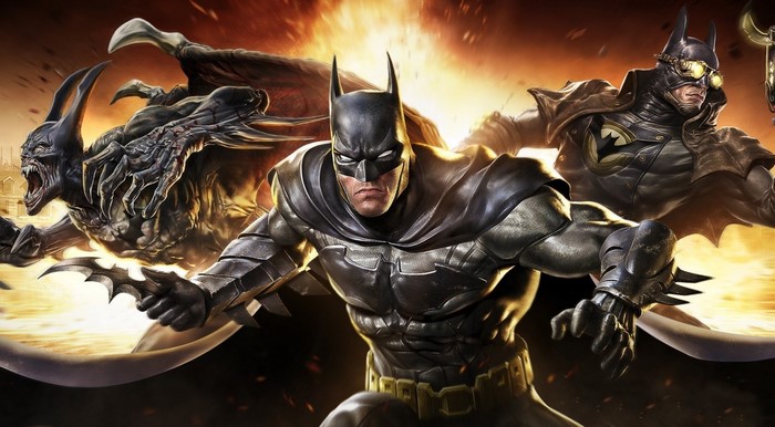 Batman and a creature from Batman: Arkham Origins