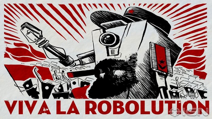 Viva La Robolution Poster featuring Claptrap from Borderlands