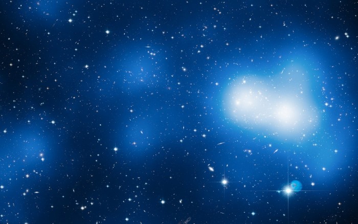 Deep space with stars and galaxies