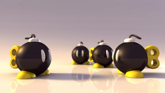 Bob-ombs from Super Mario
