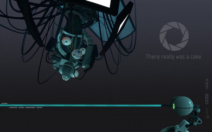 GLaDOS and turret from Portal