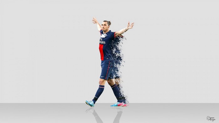 Zlatan Ibrahimovic of Paris Saint-Germain disintegrating
