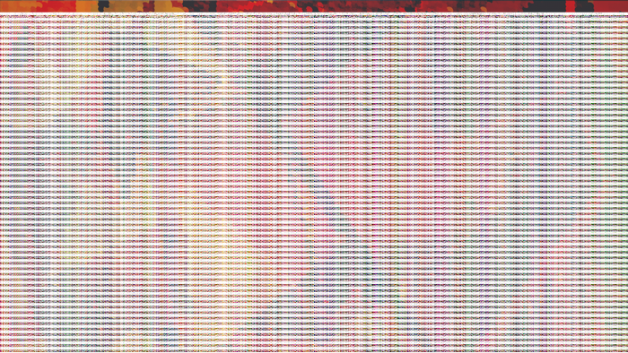Abstract pattern with red and colorful lines