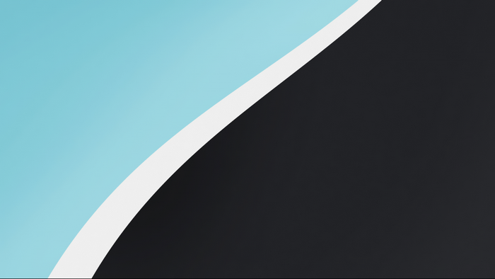 Abstract design with blue, black, and white shapes