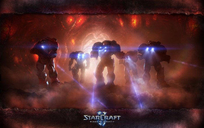 StarCraft II: Wings of Liberty screenshot with Marines