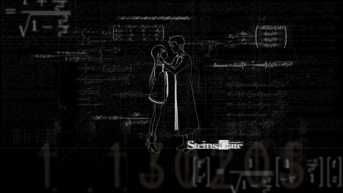 Okabe Rintarou and Makise Kurisu from Steins;Gate