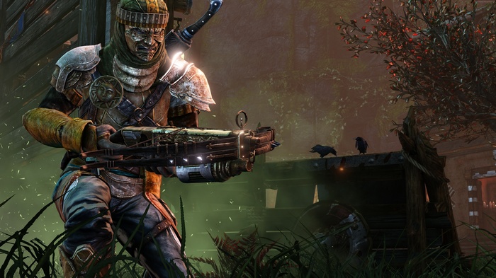 Prophet from Nosgoth holding a crossbow