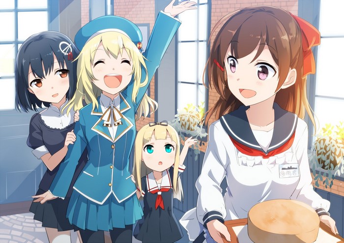 Kantai Collection girls posing together