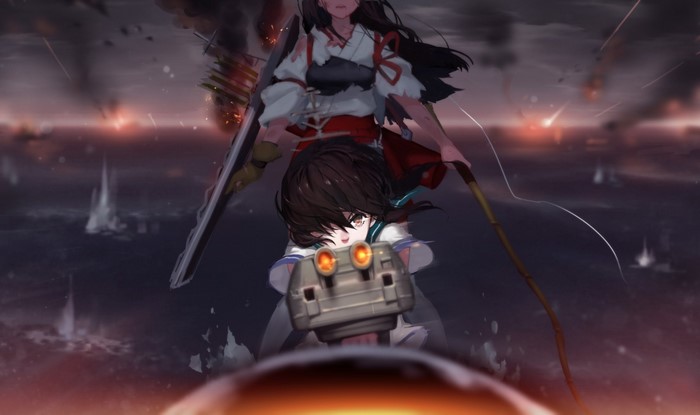 Fubuki and Akagi from Kantai Collection