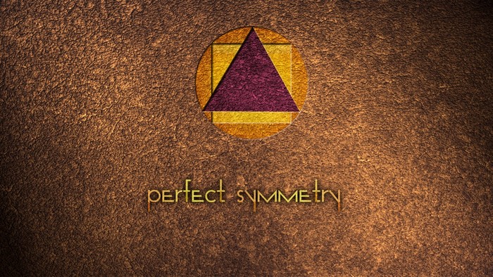 Perfect Symmetry Logo with Geometric Shapes