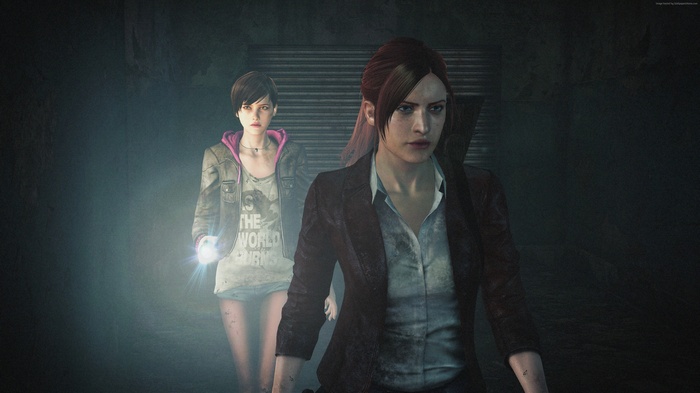 Claire Redfield and Moira Burton from Resident Evil: Revelations 2