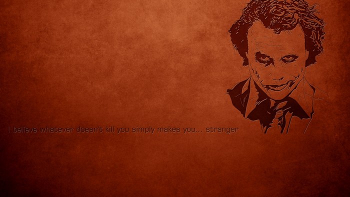 Joker from Batman: The Dark Knight quote poster