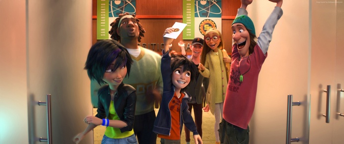 Big Hero 6 characters celebrating