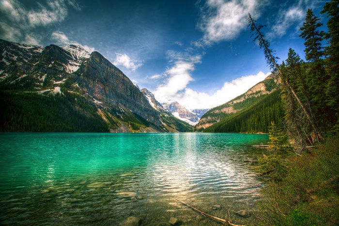 Canada, Lake Louise, travel, beach, mountain, Banff, vacation, sky ...