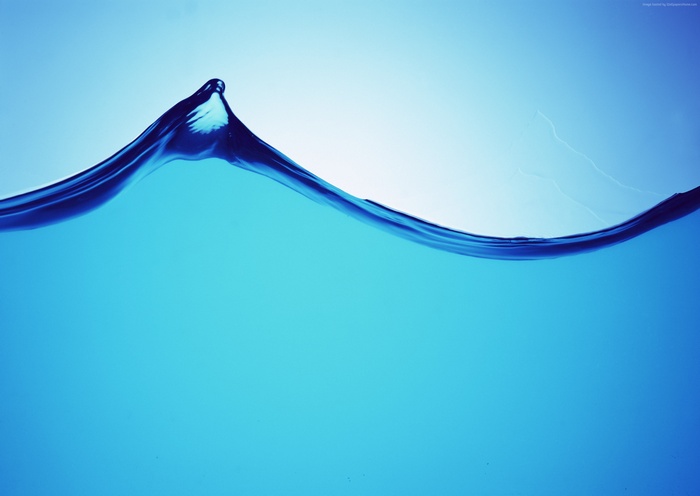 Abstract blue water splash 4K