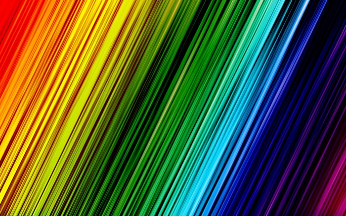 Diagonal rainbow colored lines