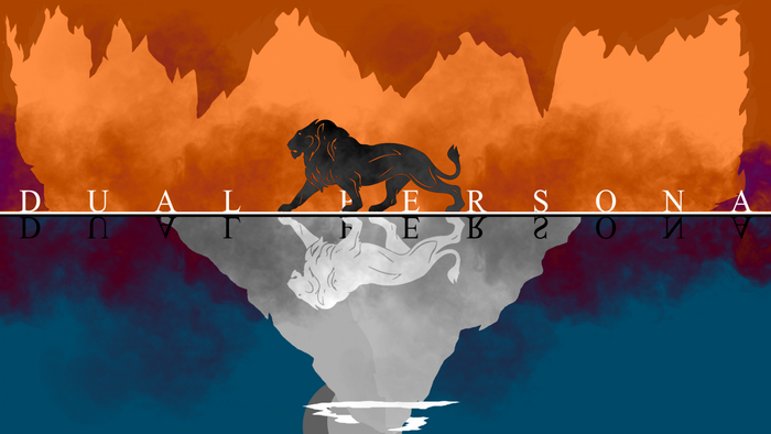 Dual Persona Lion Illustration