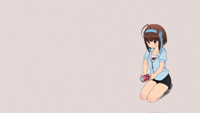 Takanashi Sora from Papa no Iukoto wo Kikinasai holding a can