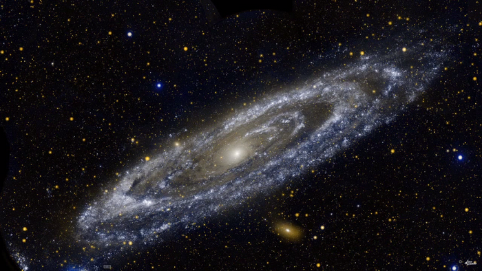 Andromeda Galaxy in Space