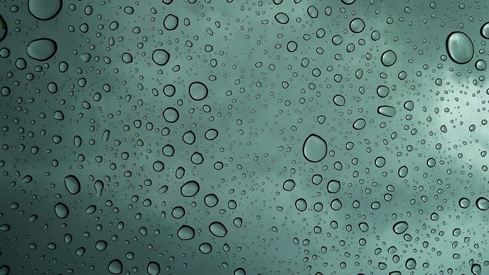 Water drops on glass texture