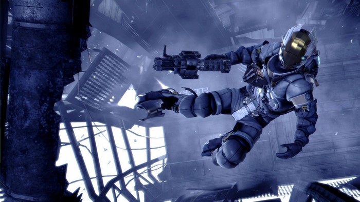 Isaac Clarke from Dead Space 3 in action
