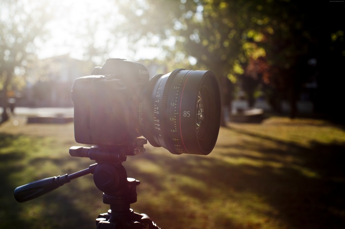 Canon EOS C500 4K professional camera on tripod