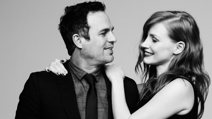 Mark Ruffalo and Jessica Chastain portrait