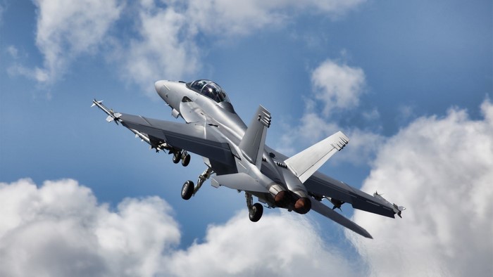 Boeing F/A-18E/F Super Hornet in flight