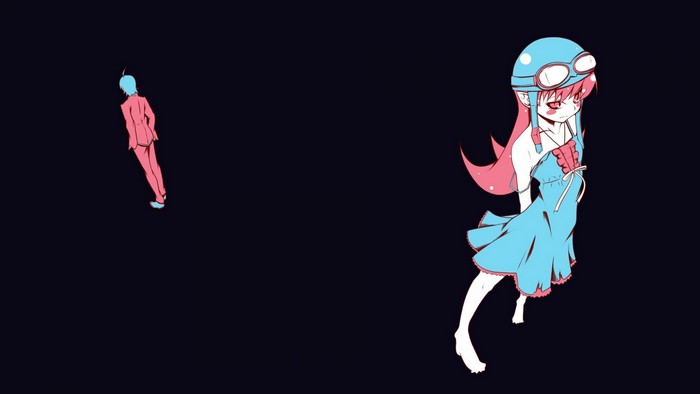Oshino Shinobu and Araragi Koyomi from Monogatari Series