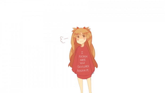 Asuka Langley Soryu from Neon Genesis Evangelion wearing a sweater