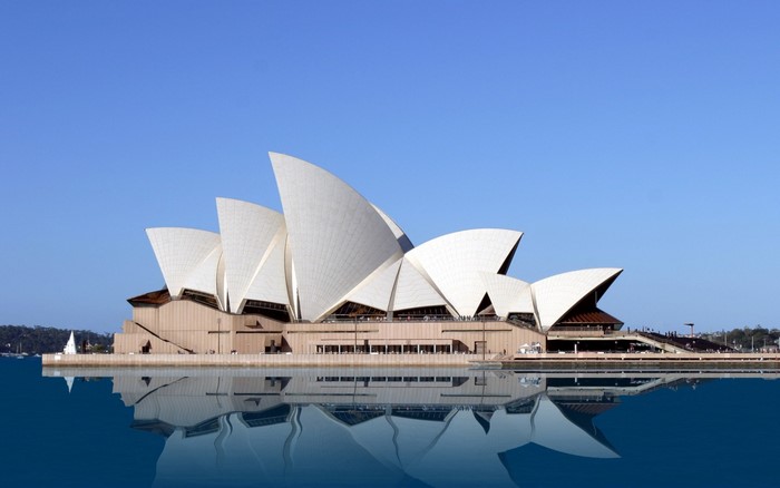 Sydney Opera House with Reflective Water View